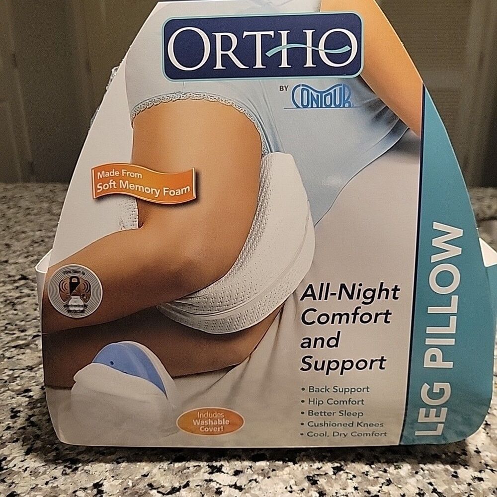 Ortho Contour Leg Pillow Reduce Pressure on Lower‎ Back Knees Back